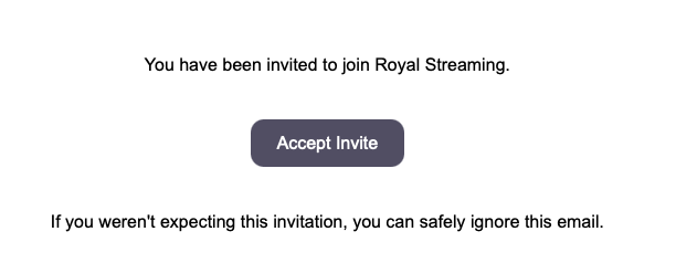accept invite